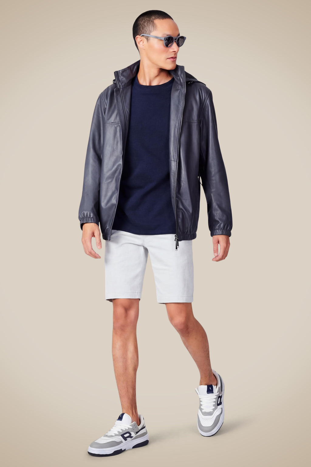 Reserva Casual Tito Bermuda Shorts Cotton Blend Off White