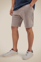 Reserva Bermuda Indaia Tailored Cotton Blend Shorts Moon Grey