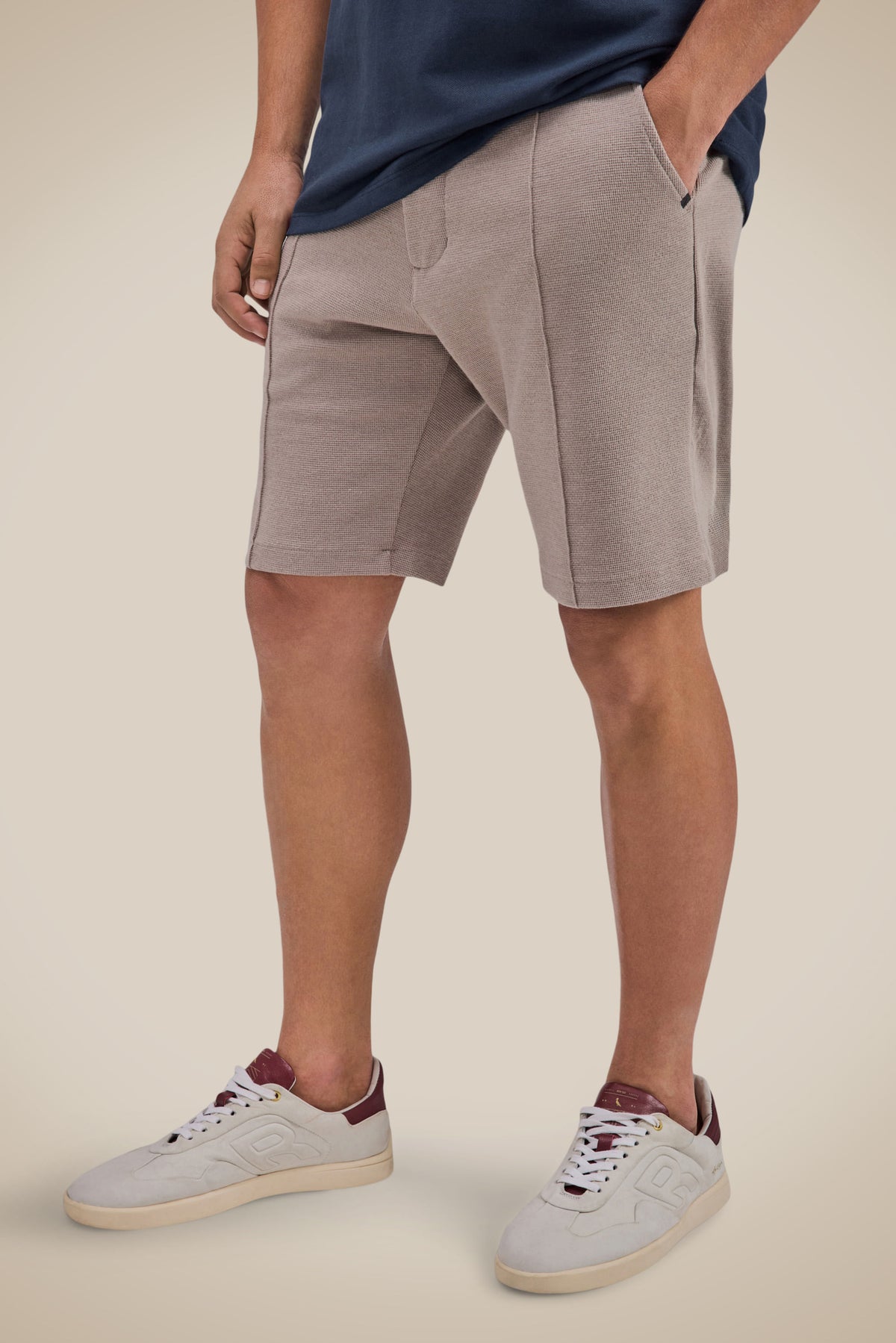 Reserva Bermuda Indaia Tailored Cotton Blend Shorts Moon Grey