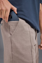 Reserva Bermuda Indaia Tailored Cotton Blend Shorts Moon Grey