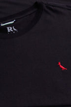 RESERVA Pima Red Bird Men's Premium Cotton T-Shirt Black