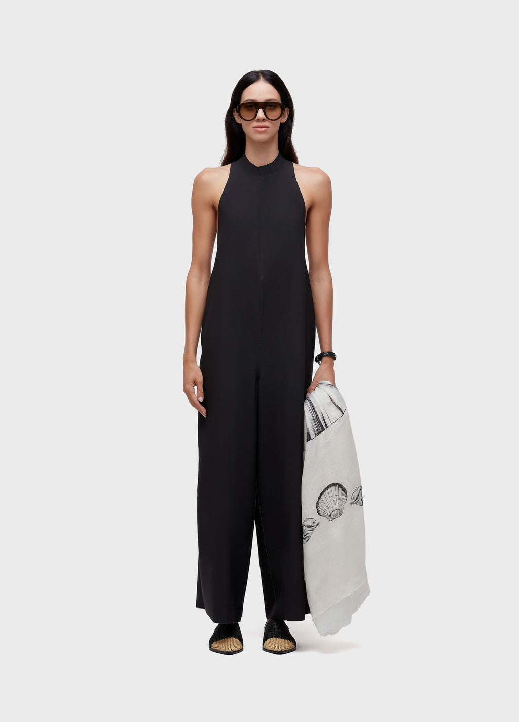 Osklen Raglan Superlight Women's Jumpsuit Double Face Black