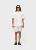 Osklen Basic Ribbed Men's Bermuda Shorts Off White