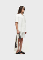 Osklen Basic Ribbed Men's Bermuda Shorts Off White