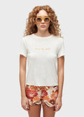 Osklen Brazilian Soul Gold Women's T-Shirt Off White