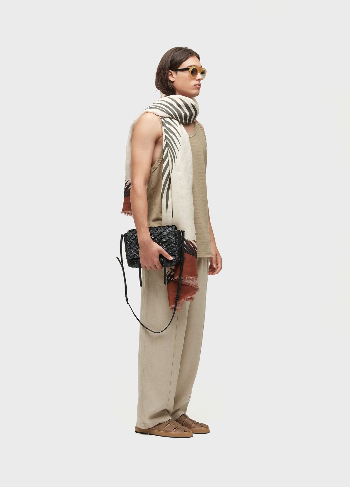 Osklen Linen Caiçara Trousers Slightly Wide Fit Natural