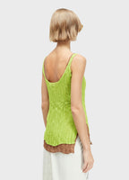Osklen Plisse Duo Women's Pleated Layered Tank Top