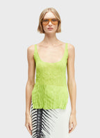 Osklen Plisse Duo Women's Pleated Layered Tank Top