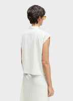 Osklen Sleeveless V-Neck Superlight Blouse Off White