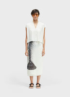 Osklen Sleeveless V-Neck Superlight Blouse Off White