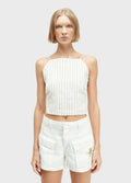 Osklen Smoking Linen Blouse 100% Linen Off White