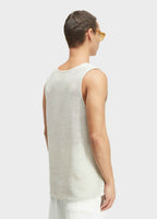 Osklen Tricot Juta Tank Top Recycled Cotton Sand